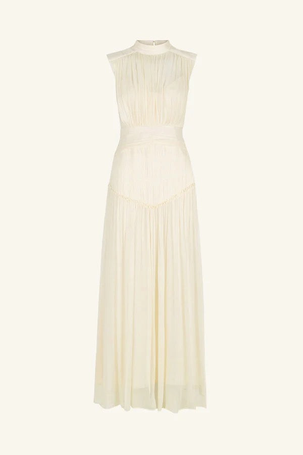 Clemence High Neck Midi Dress