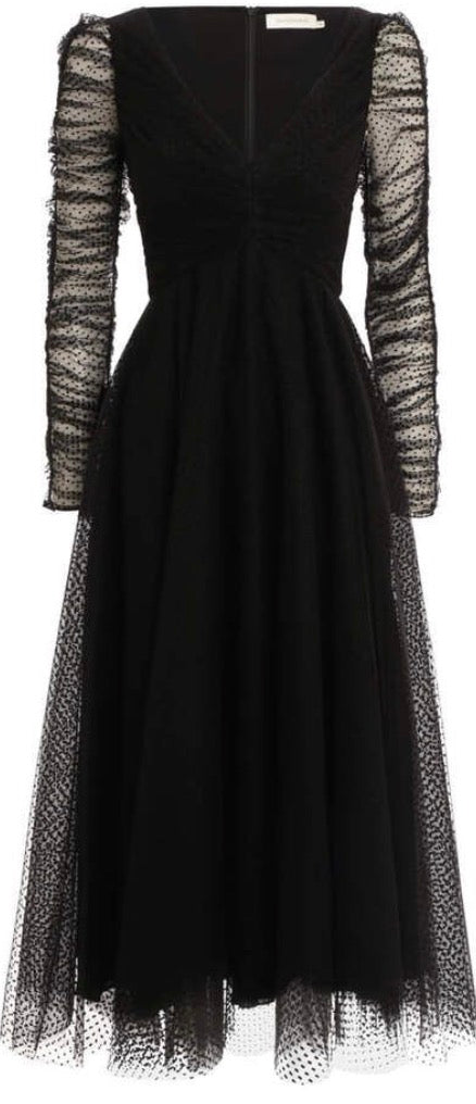 Espionage Ballet Tulle Midi Dress