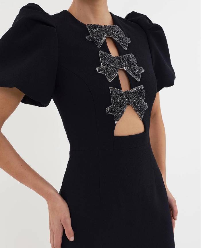 Eliana Puff Sleeve Midi Dress