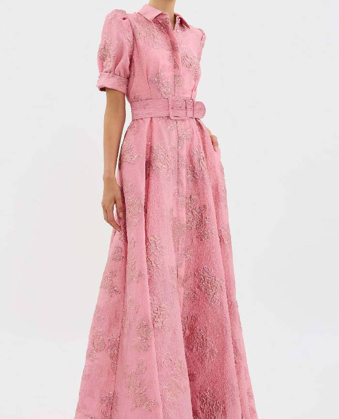 Annette Buttoned Gown