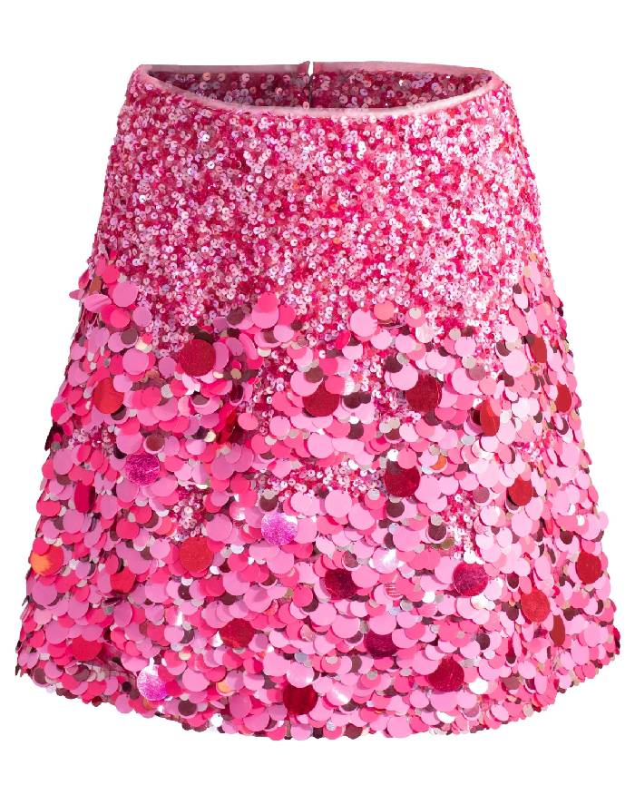 Cherie Sequin Mini Skirt Pink