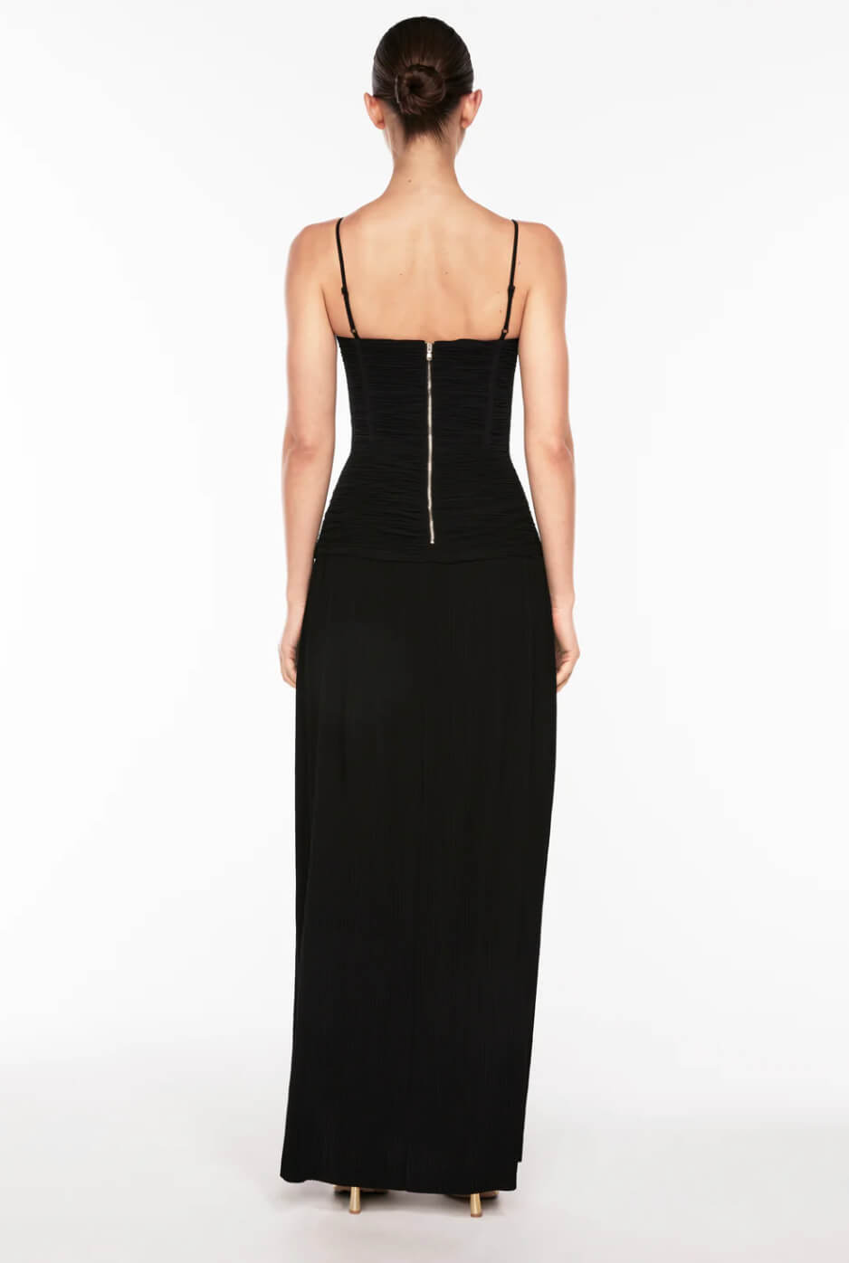 Double Time Pleat Dress Black