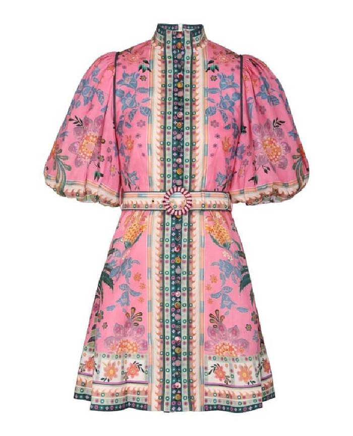 Ginger Buttoned Mini Dress