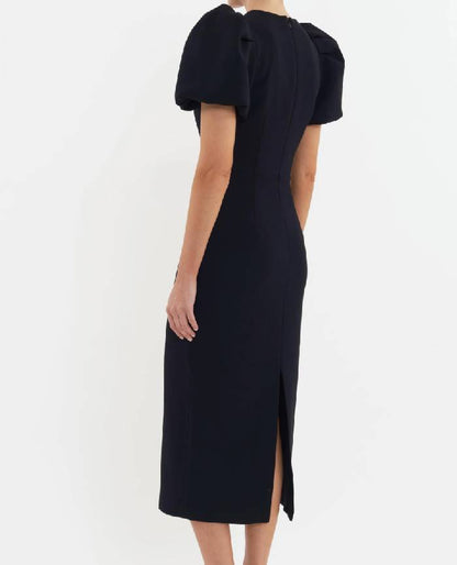 Eliana Puff Sleeve Midi Dress