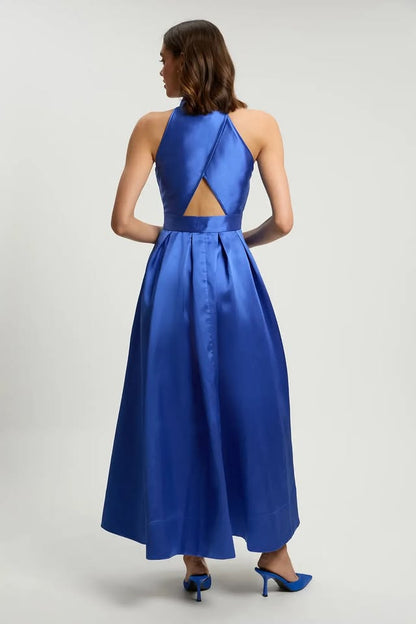 Forever Twill Collared Maxi Dress