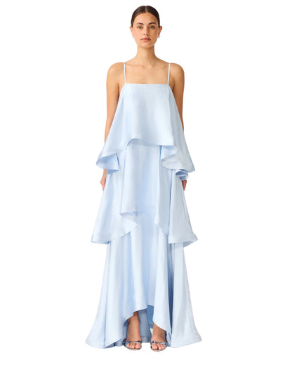 Tilly Tiered Maxi Dress Blue