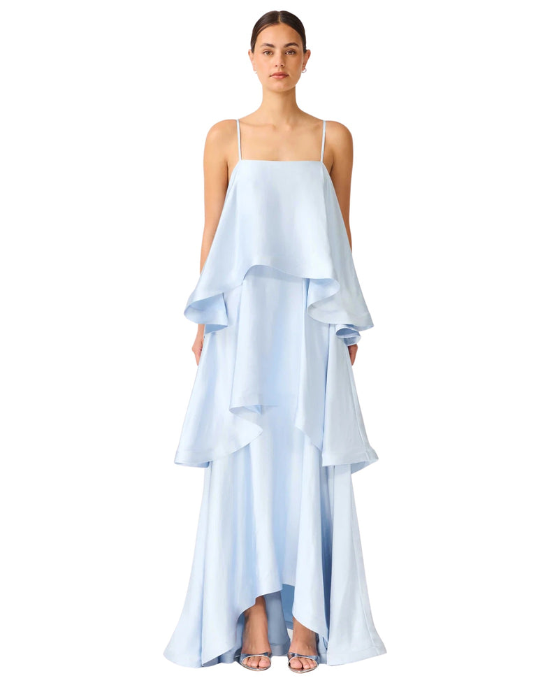 Tilly Tiered Maxi Dress Blue