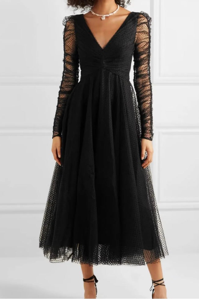 Espionage Ballet Tulle Midi Dress