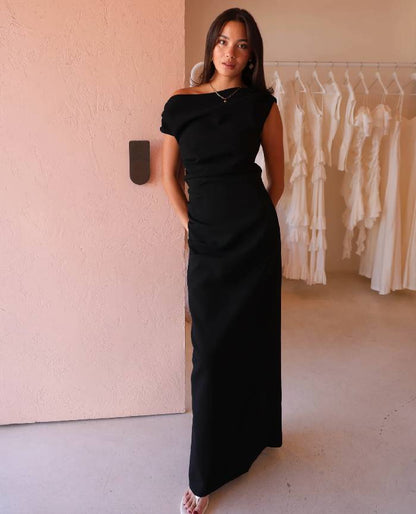Vivian Crepe Maxi Dress