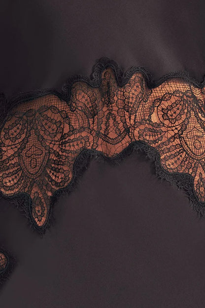 Jamila Lace High Neck Maxi Dress