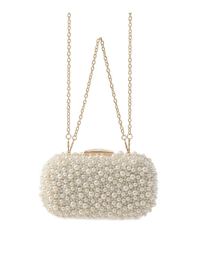 Pearl Beaded Clutch Bag