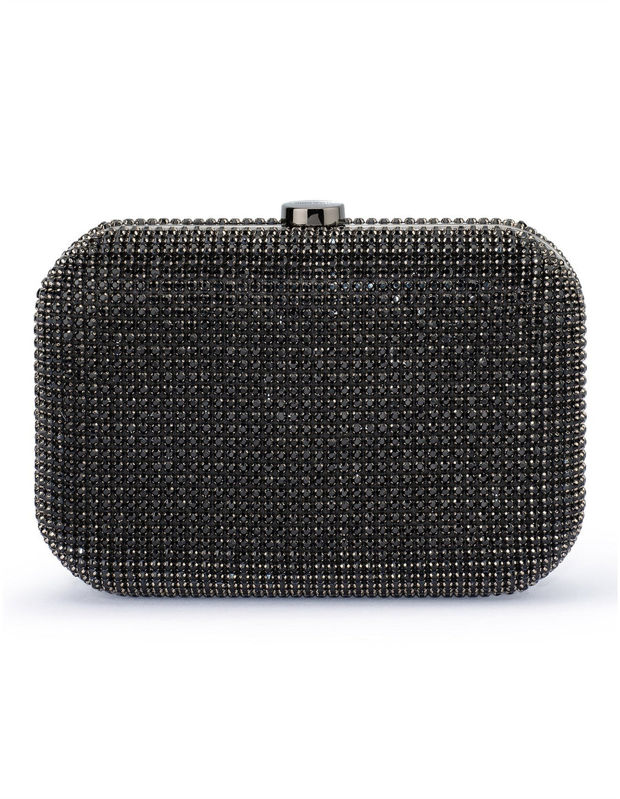 Rae Crystal Clutch – Black