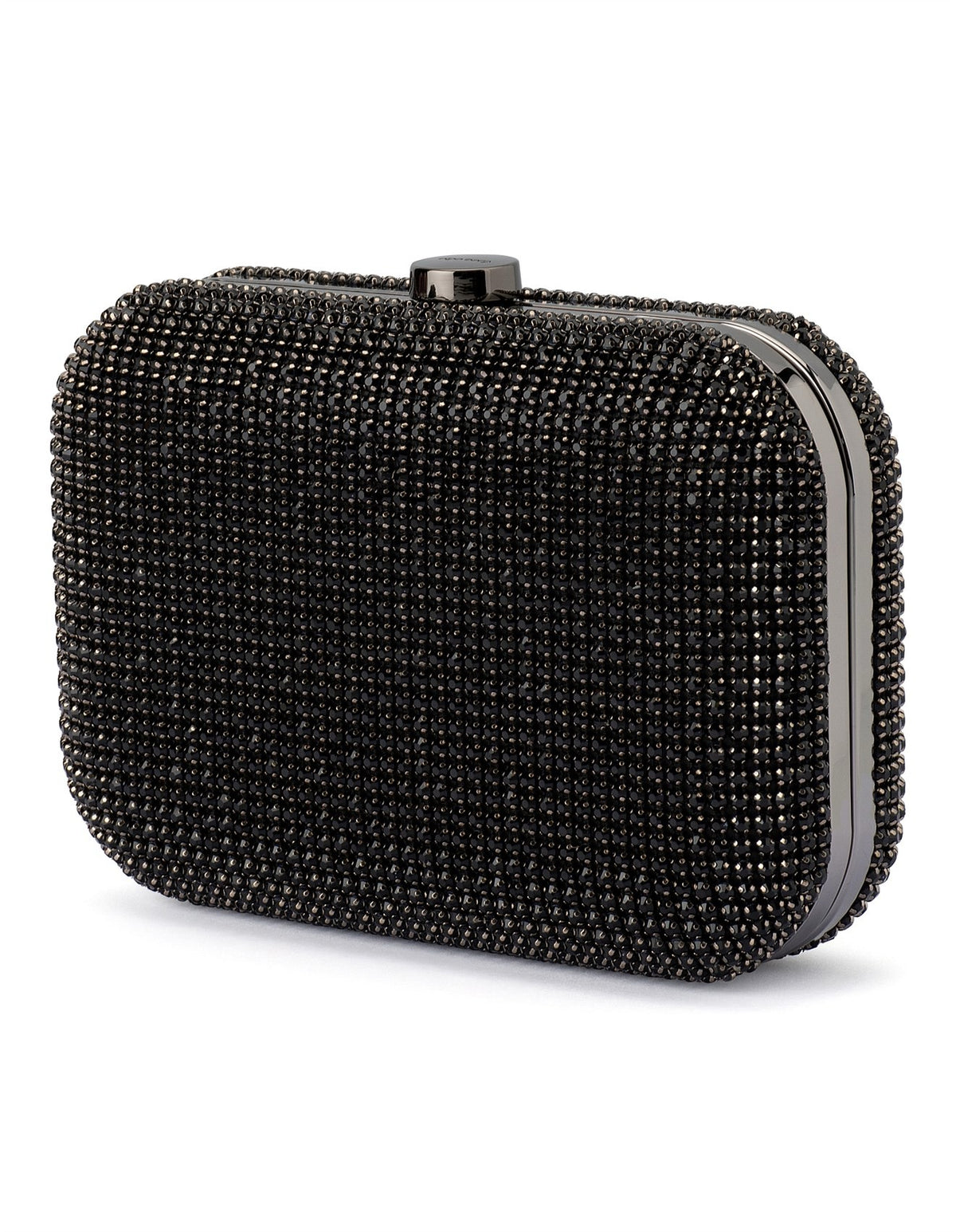 Rae Crystal Clutch – Black