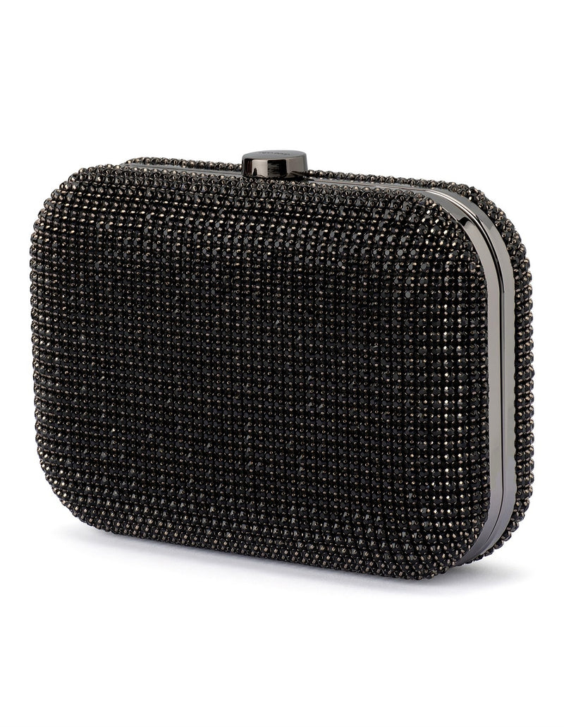 Rae Crystal Clutch – Black