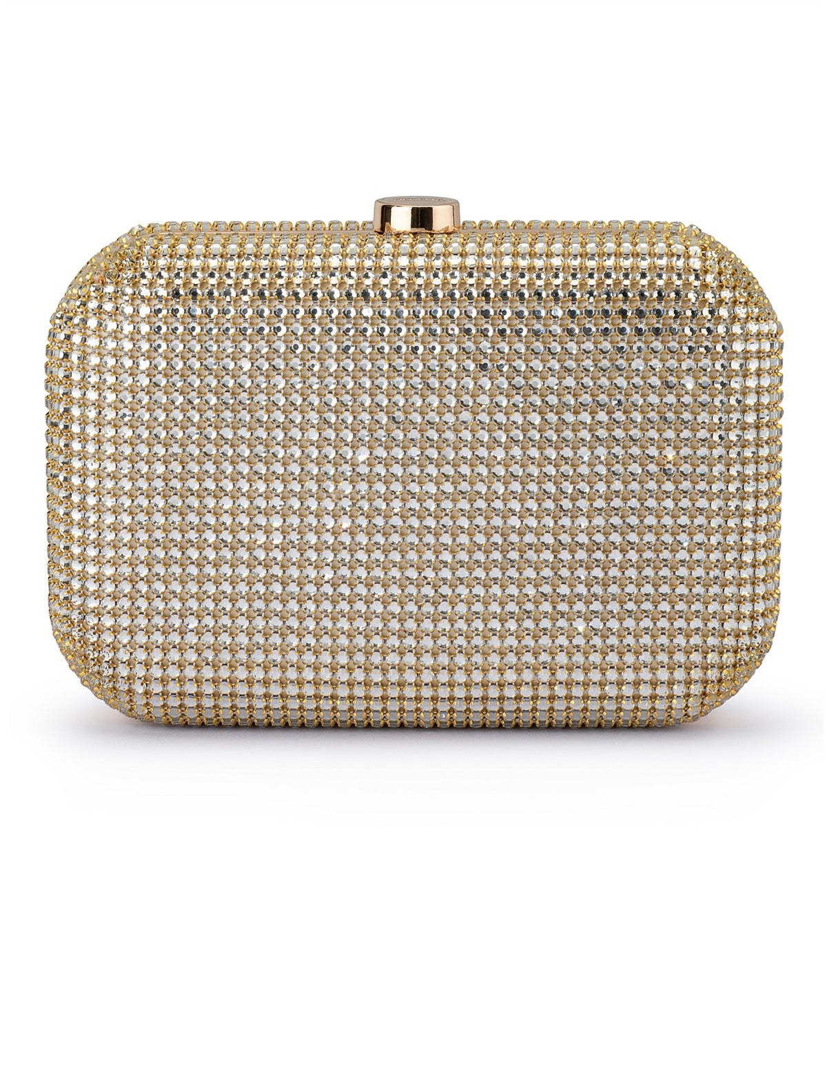 Rae Crystal Clutch – Gold