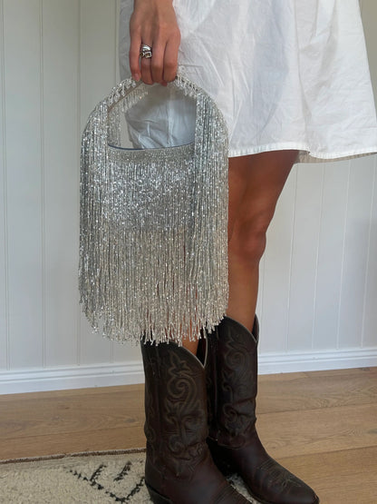 Dolly Tassel Bag – Silver