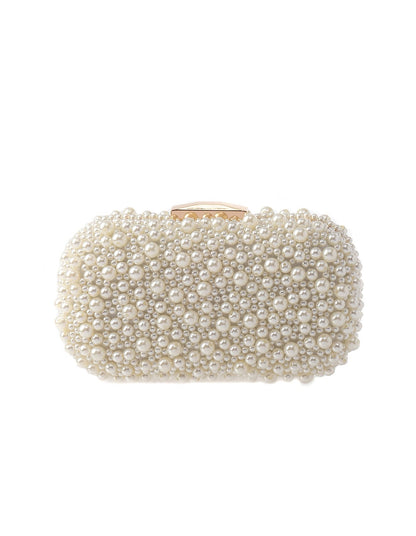 Pearl Beaded Clutch Bag