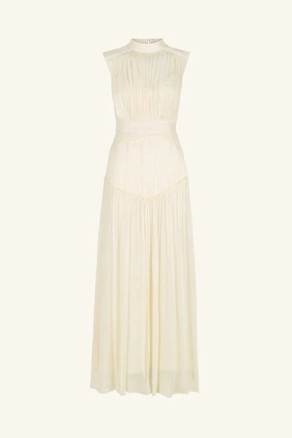 Clemence High Neck Midi Dress
