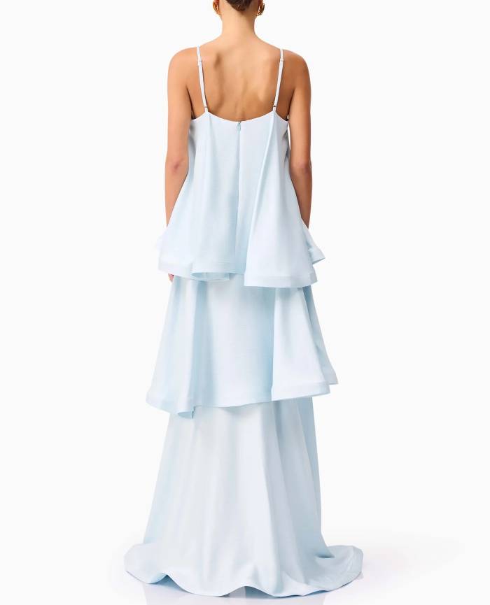 Tilly Tiered Maxi Dress Blue