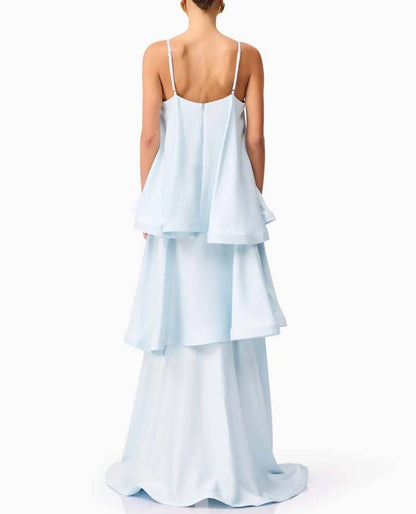 Tilly Tiered Maxi Dress Blue