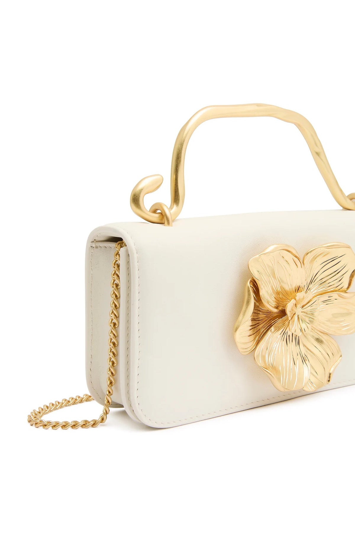 Alessia Flower Clutch Ivory