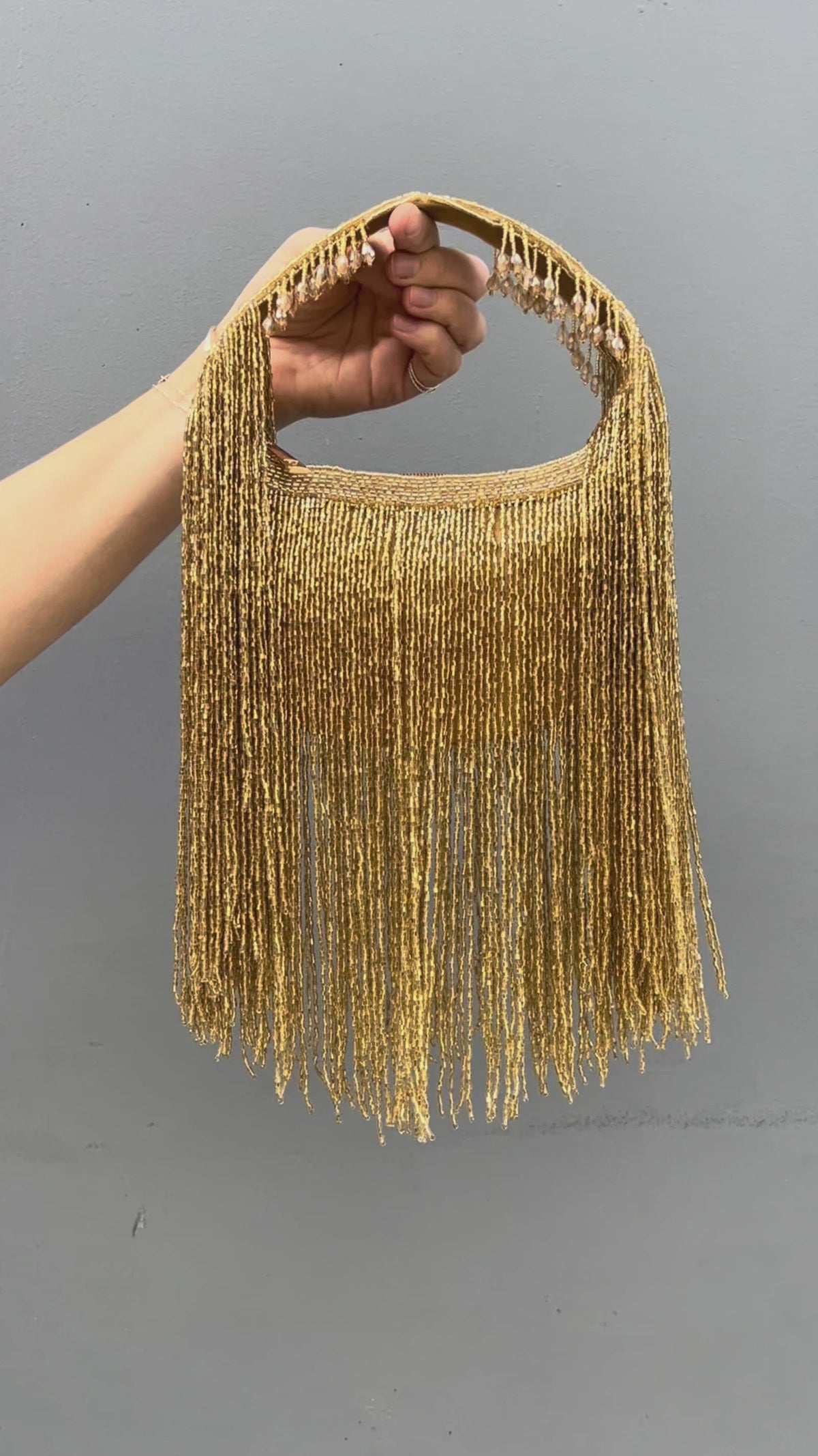 Dolly Tassel Bag – Gold